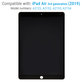 LCD Kijelző iPad Air (3rd Gen 2019), Black, Érintőüveg keret nélkül, Refurbished