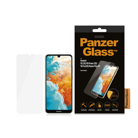 PanzerGlass - Edzett Üveg Case Friendly - Huawei Y6, Y6 Pro, Y6 Prime 2019, Honor Play 8A, transparent