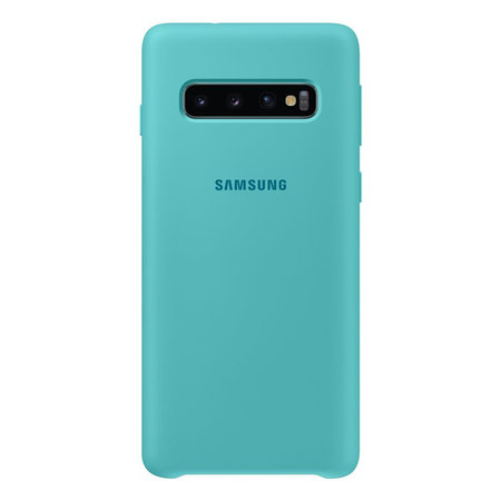 Samsung - Szilikon tok Samsung Galaxy S10-hez, zöld