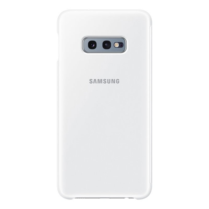 Samsung - oldalra nyíló tok, Clear View pre Samsung Galaxy S10e készülékhez, fehér