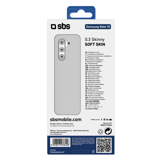 SBS - Tok Skinny - Samsung Galaxy Note 10, transparent