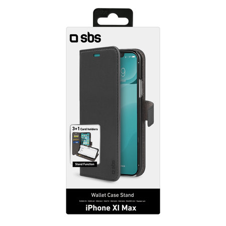 SBS - Tok Wallet Stand - iPhone 11 Pro Max, fekete