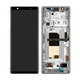 Sony Xperia 5 - LCD Kijelző + Érintőüveg + Keret (Grey) - 1319-9455 Genuine Service Pack