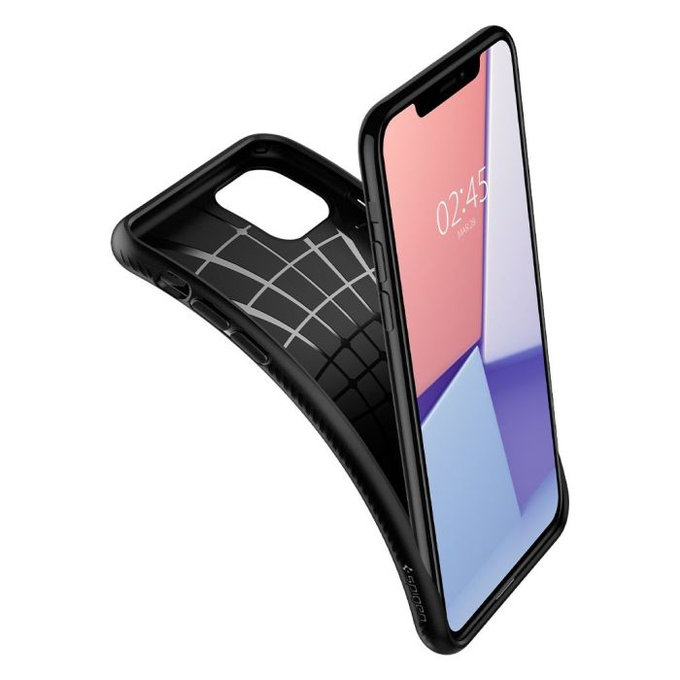 Spigen - Tok Liquid Air - iPhone 11 Pro, fekete
