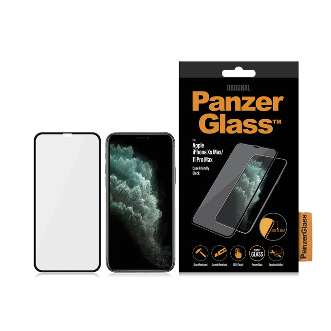 PanzerGlass - Edzett Üveg Case Friendly - iPhone XS Max és 11 Pro Max, fekete