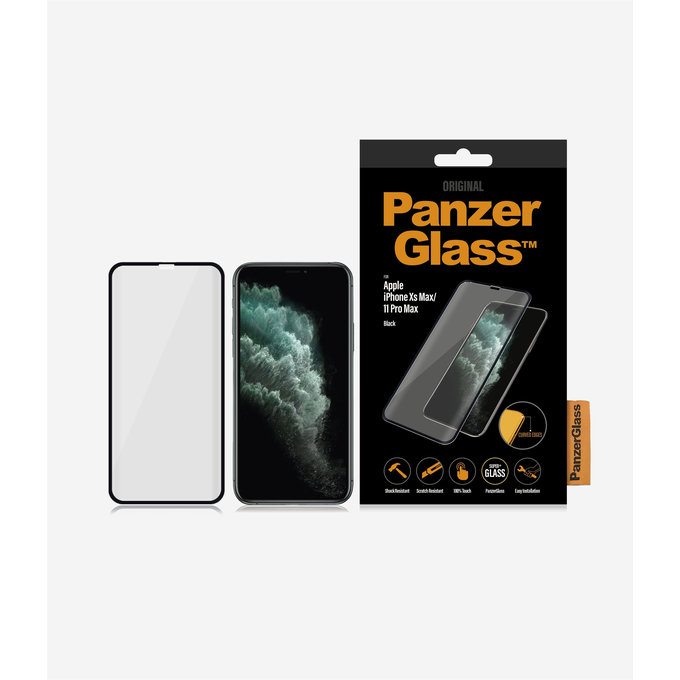 PanzerGlass - Edzett Üveg Standard Fit - iPhone XS Max és 11 Pro Max, black