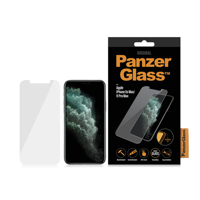 PanzerGlass - Edzett Üveg Standard Fit - iPhone XS Max és 11 Pro Max, átlátszó