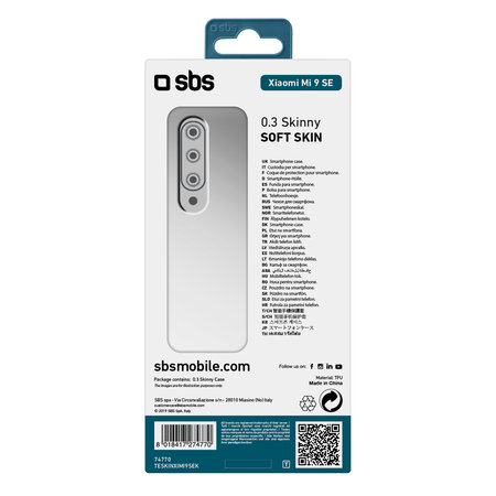 SBS - Tok Skinny - Xiaomi MI 9 SE, transparent