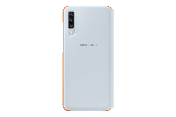 Samsung - Samsung Galaxy A70 pénztárca tok, fehér