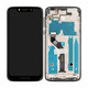 Motorola Moto G7 Play - LCD Kijelző + Érintőüveg + Keret (Starry Black) - 5D68C13298 Genuine Service Pack