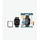 PanzerGlass - Edzett üveg Full Silicone - Apple Watch Series 4, 5, 6, SE (1st gen) és SE (2nd gen) 44mm, fekete