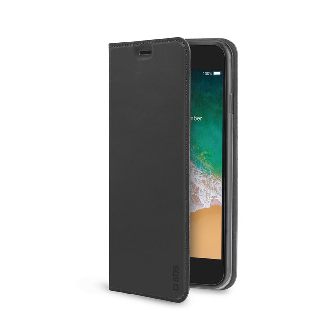 SBS - Tok Book Wallet Lite - iPhone 6, 6s, 7, 8, SE 2020 és SE 2022, fekete