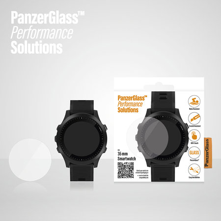 PanzerGlass - edzett üveg Lapos üveg a Garmin SmartWatch 35 mm-hez, átlátszó