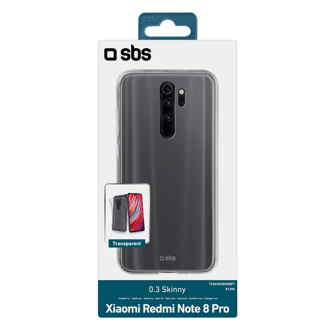 SBS - Tok Skinny - Xiaomi Redmi Note 8 Pro, transparent