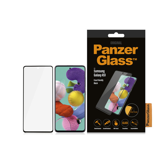 PanzerGlass - Edzett Üveg Case Friendly - Samsung Galaxy A51, black