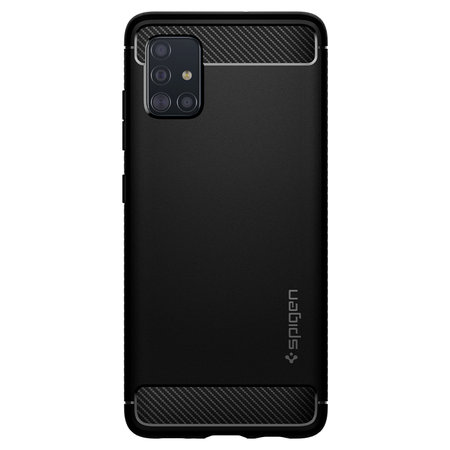 Spigen - Ügy Rugged Armor - Samsung Galaxy A51, fekete