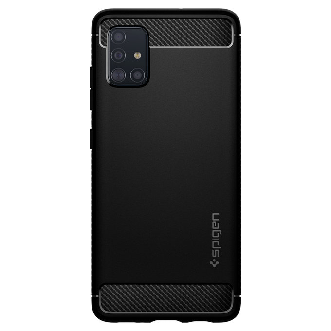 Spigen - Ügy Rugged Armor - Samsung Galaxy A51, fekete