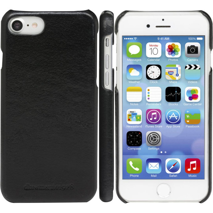 dbramante1928 - Lynge bőrtok iPhone 8/7/6 készülékhez, fekete