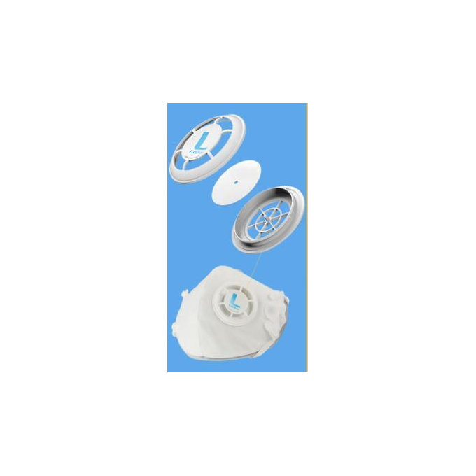 Sport légzőkészülék FFP3-KN95 98% szűrő, légzőkészülék vírusellenes maszk - fehér