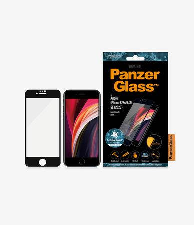 PanzerGlass - Edzett Üveg Case Friendly AB - iPhone 6, 6s, 7, 8, SE 2020 és SE 2022, fekete