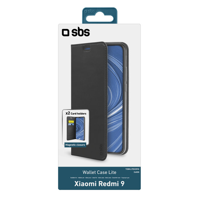SBS - Tok Book Wallet Lite - Xiaomi Redmi 9, fekete