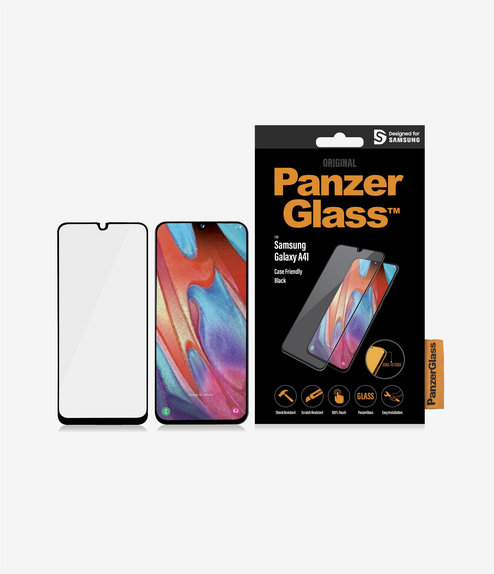 PanzerGlass - Edzett Üveg Case Friendly - Samsung Galaxy A41, fekete