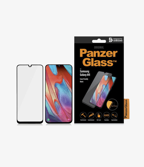 PanzerGlass - Edzett Üveg Case Friendly - Samsung Galaxy A41, fekete