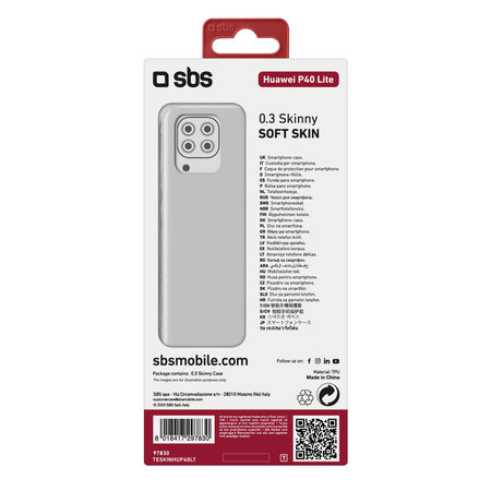 SBS - Tok Skinny - Huawei P40 Lite, transparent
