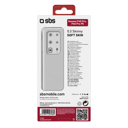 SBS - Tok Skinny - Huawei P40 Pro, P40 Pro, transparent