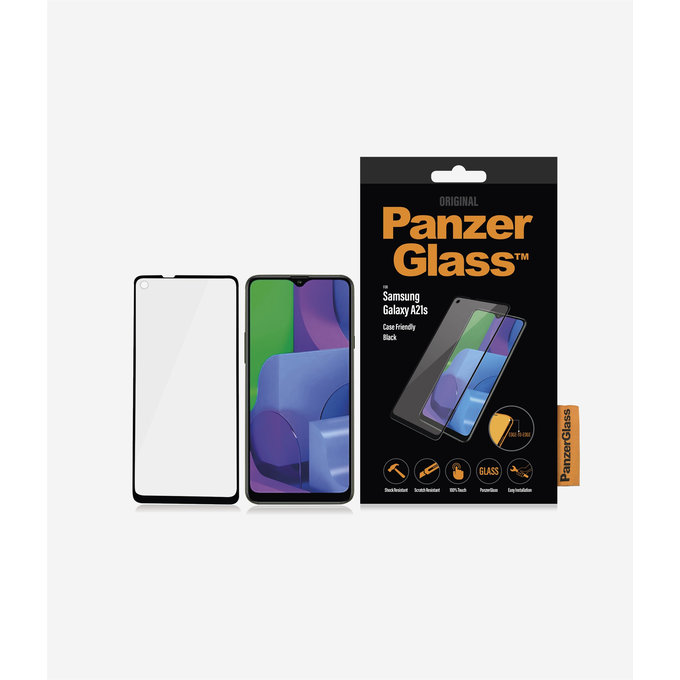 PanzerGlass - Edzett Üveg Case Friendly - Samsung Galaxy A21s, fekete