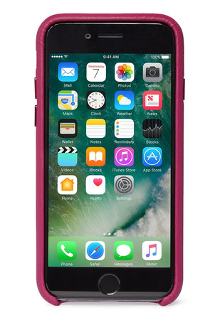 Decoded Leather Back Cover bőr tok iPhone SE 2020/8/7-hez, rózsaszín