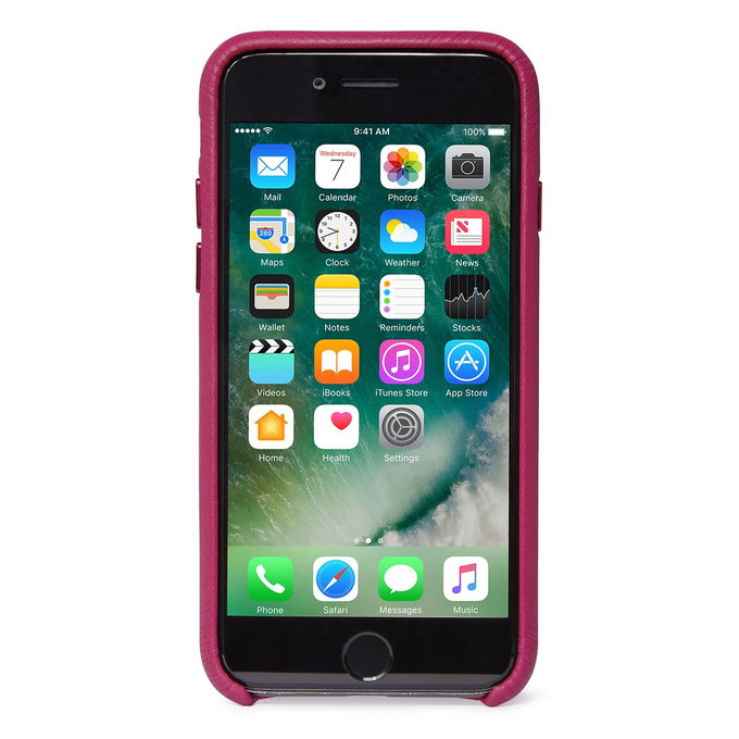 Decoded Leather Back Cover bőr tok iPhone SE 2020/8/7-hez, rózsaszín