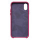 Decoded Leather Back Cover bőr tok iPhone X / X-hez, rózsaszín