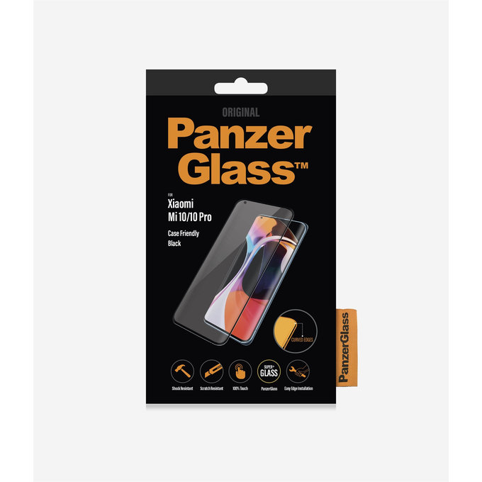 PanzerGlass - Edzett Üveg Case Friendly - Xiaomi Mi 10, black