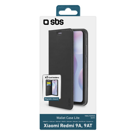 SBS - Tok Book Wallet Lite - Xiaomi Redmi 9A, 9AT, fekete