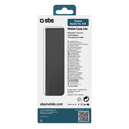SBS - Tok Book Wallet Lite - Xiaomi Redmi 9A, 9AT, fekete