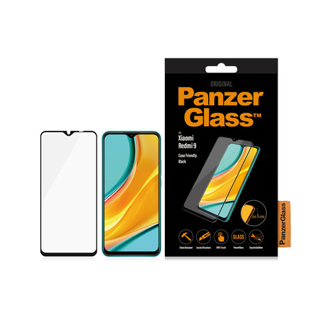PanzerGlass - Edzett Üveg Case Friendly - Xiaomi Redmi 9, black