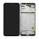 Samsung Galaxy M31s M317F - LCD Kijelző + Érintőüveg + Keret (Mirage Black) - GH81-13736A, GH82-23774A, GH82-24114A Genuine Service Pack