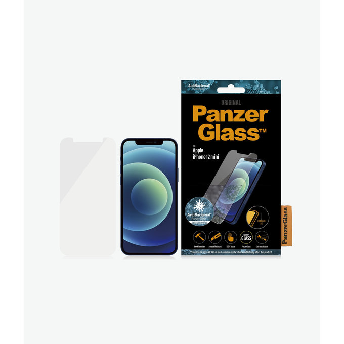 PanzerGlass - Edzett Üveg Standard Fit AB - iPhone 12 mini, átlátszó