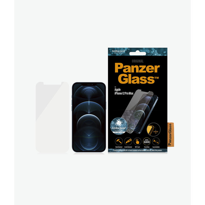 PanzerGlass - Edzett Üveg Standard Fit AB - iPhone 12 Pro Max, átlátszó