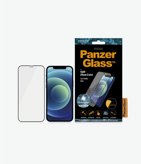 PanzerGlass - Edzett Üveg Case Friendly AB - iPhone 12 mini, fekete