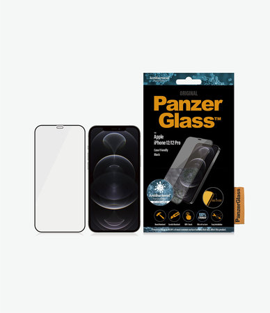 PanzerGlass - Edzett Üveg Case Friendly AB - iPhone 12 és 12 Pro, fekete