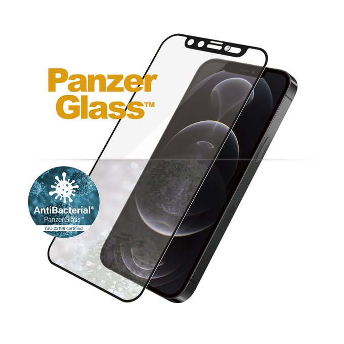 PanzerGlass - edzett üveg tokbarát CamSlider Swarovski AB iPhone 12/12 Pro készülékhez, fekete