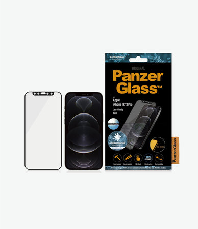 PanzerGlass - Edzett Üveg Case Friendly AntiGlare - iPhone 12 és 12 Pro, fekete