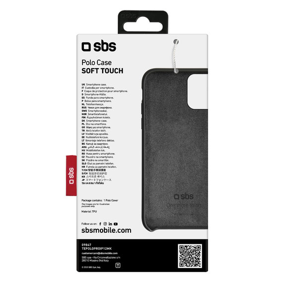 SBS - Tok Polo One - iPhone 12 és 12 Pro, fekete