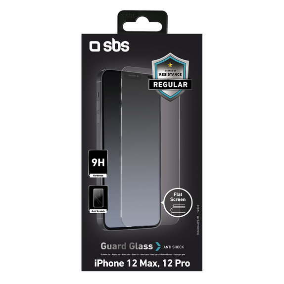 SBS - Edzett Üveg - iPhone 12 és 12 Pro, transparent
