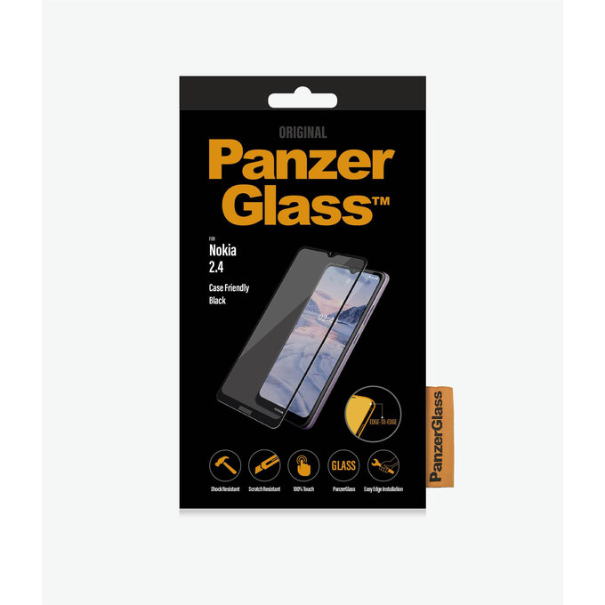 PanzerGlass - Edzett Üveg Case Friendly - Nokia 2.4, black