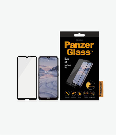 PanzerGlass - Edzett Üveg Case Friendly - Nokia 2.4, black