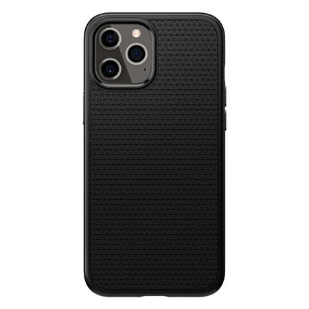 Spigen - Tok Liquid Air - iPhone 12 Pro Max, fekete