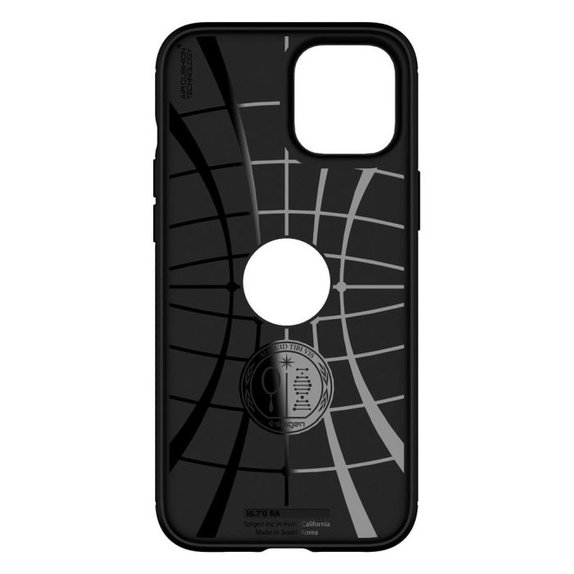 Spigen - Tok Rugged Armor - iPhone 12 és 12 Pro, fekete